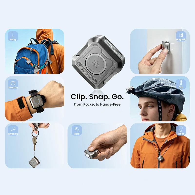 Mini Pocket UV Magnetic Flashlight For Night Runs