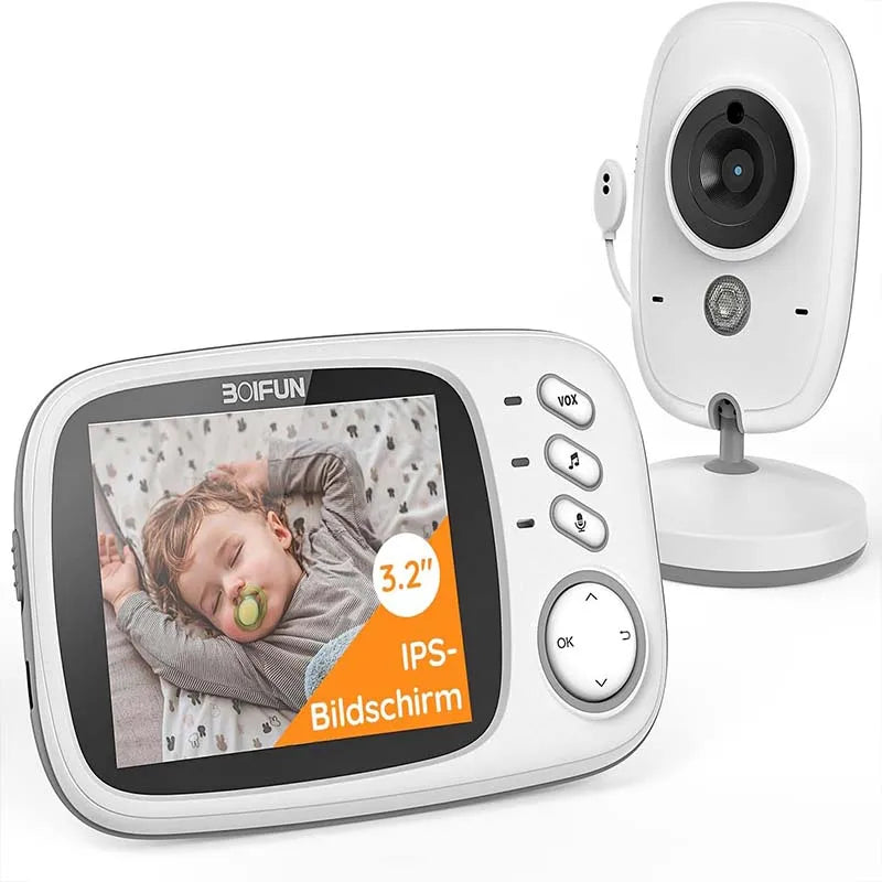 3.2 Inch Digital LCD Screen, Wireless Baby Monitor with Camera,  Surveillance with  VOX, Night Vision, Temperature Monitor.