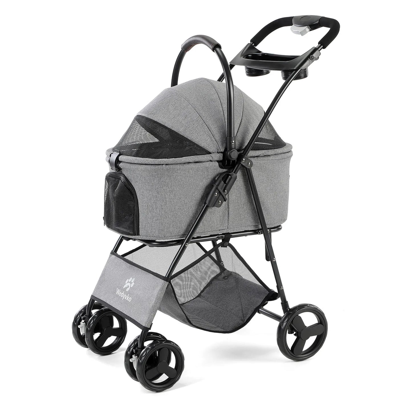 All-Terrain Pet Stroller With Removable Carrier for Enjoying the Outdoors with an Aging Pet
