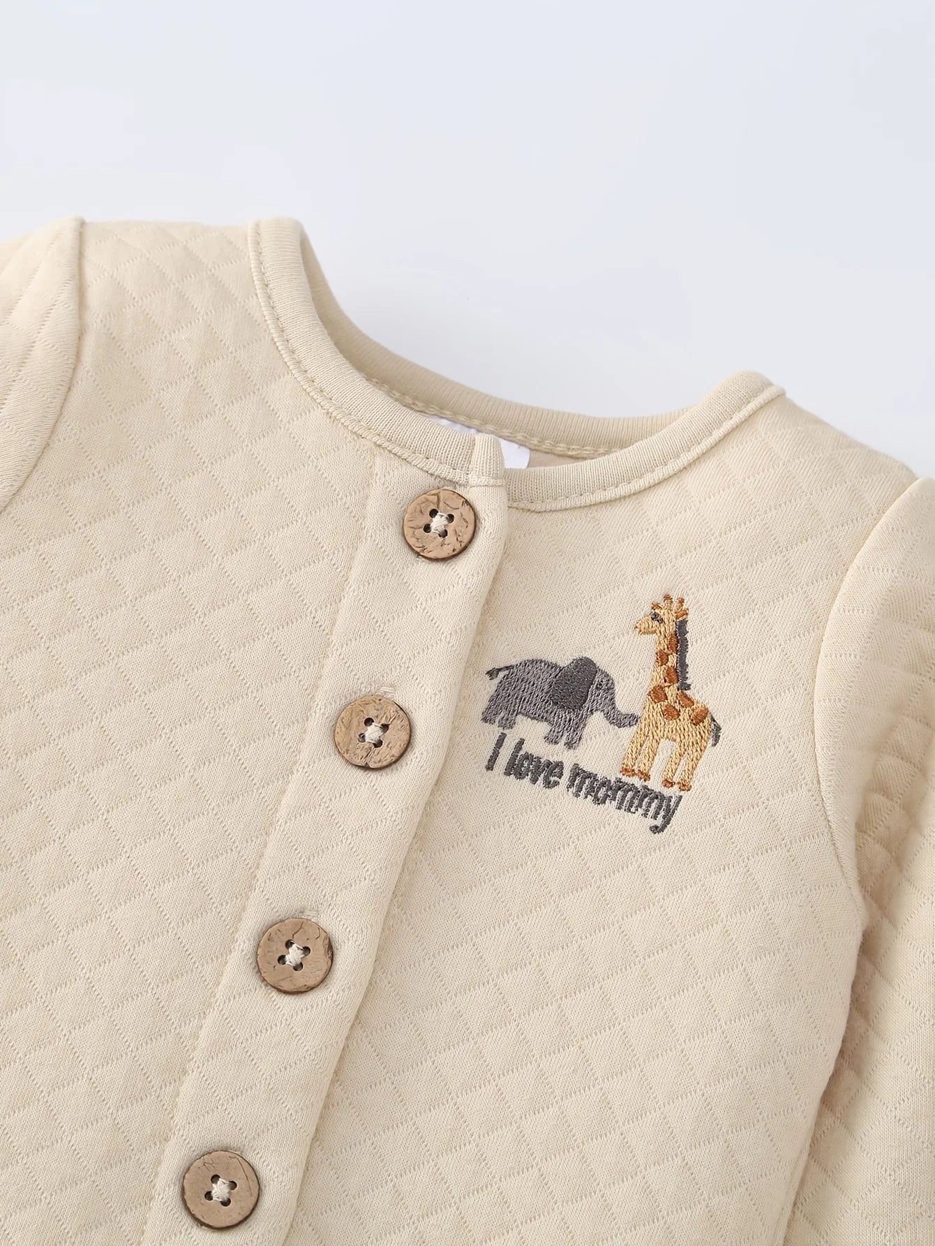 4pcs Infant Autumn & Winter Set, Crew Neck Outfit Including Thick Coat, Long Pants, Short Sleeve Romper and Hat, Cotton Sweat-absorbent Outerwear, Neutral Infant Set for Picture Sessions or Dressing UP for Special Days.