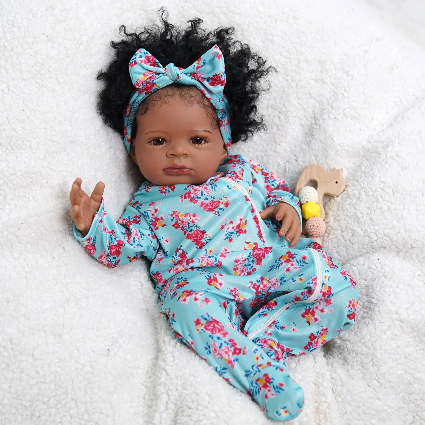 Reborn Baby Doll Cloth Body Handmade Collectible Art Doll Gift