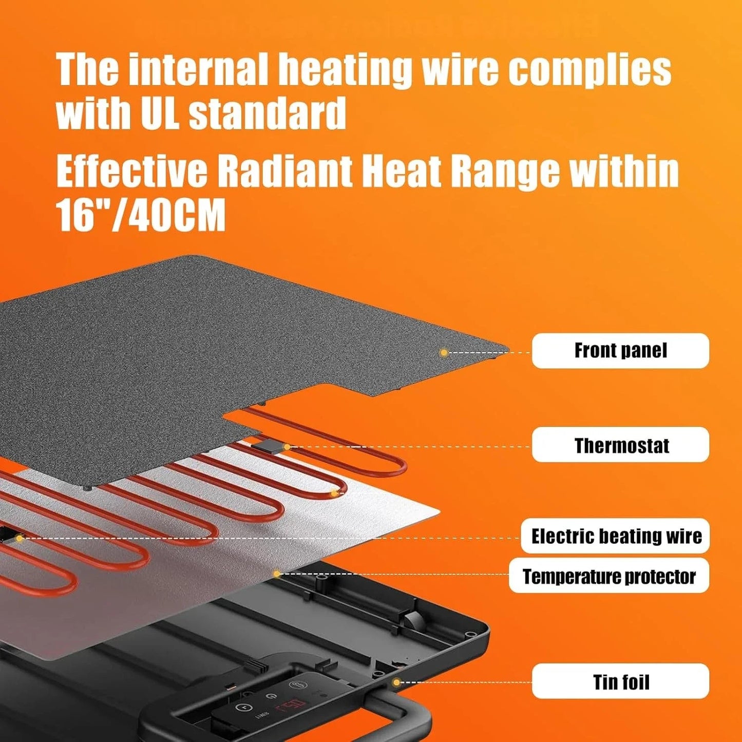 Thermostatic Poultry Heating Panel For Chicken Coop Adjustable Temperature