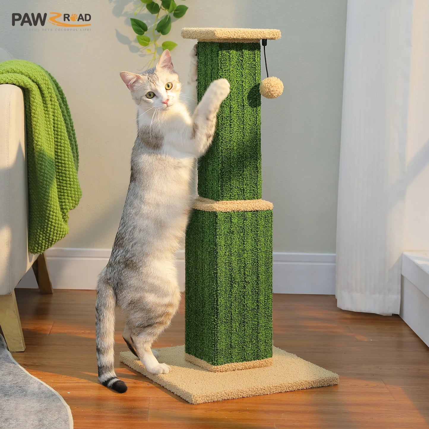Large Cat Scratching Post for Indoor Cats for Indoor Exercise and Stimulation