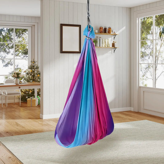 HiMISS Sensory Hammock Swing For Kids Indoor Outdoor With 360 Swivel