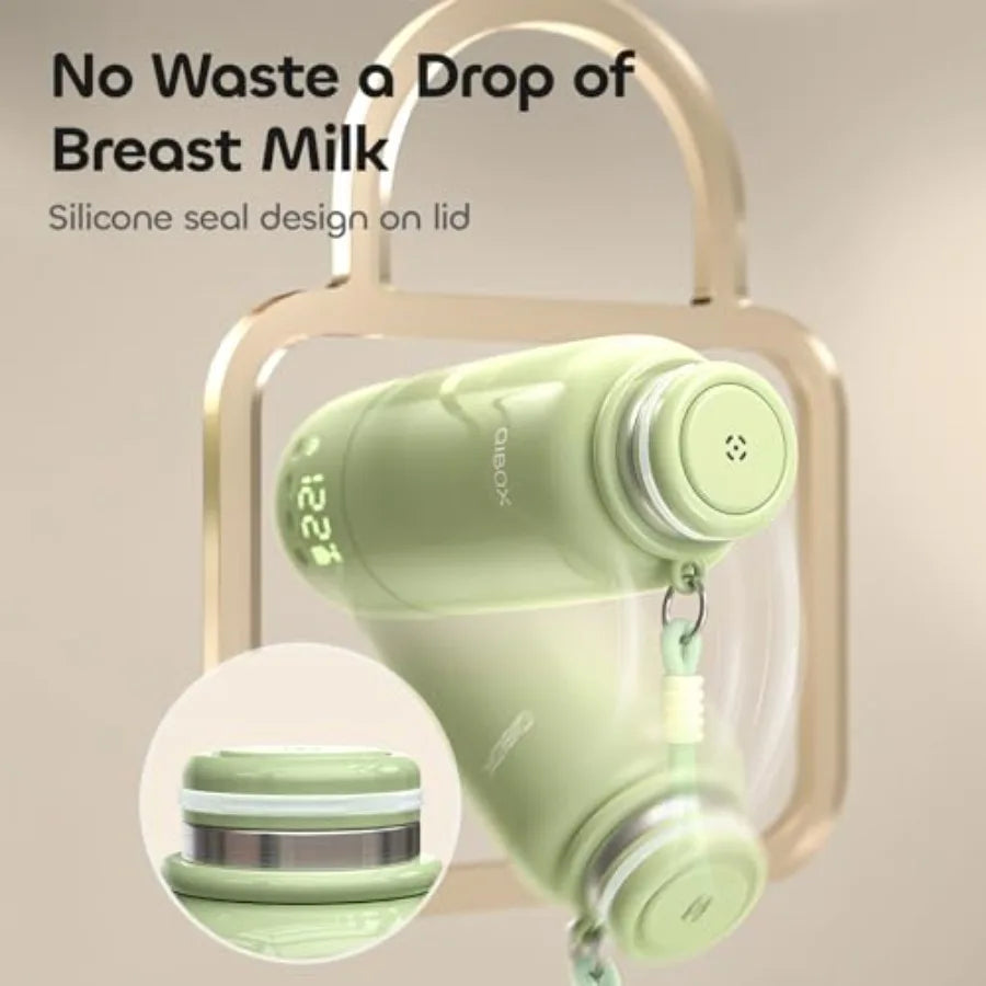 Portable Bottle Warmer for Travel - 3Min Fast Heating of Breast Milk and Formula, 36W Fast Charge, 17 oz Large Capacity, Baby B