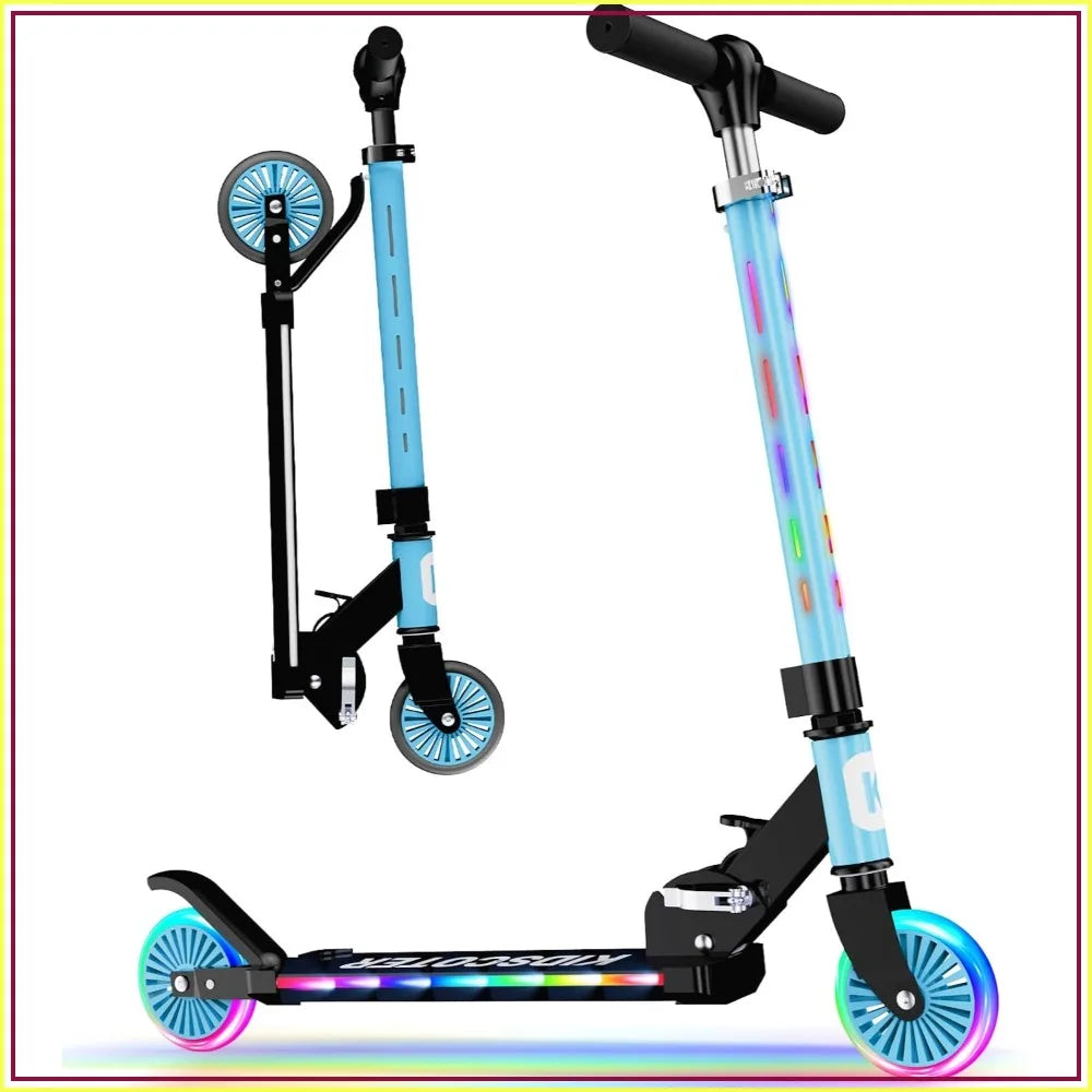 2 Wheel Foldable Scooter for Kids With Light Up Wheels