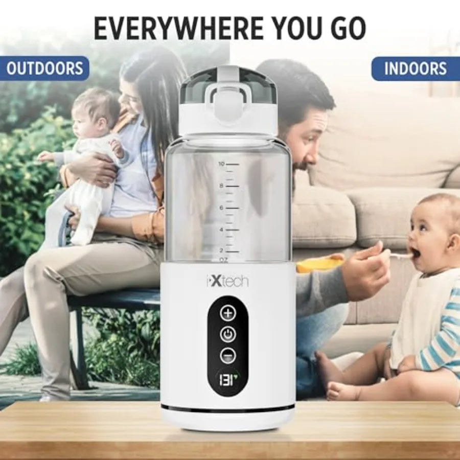 Portable Water Warmer for Travel, Instant Breastmilk, Baby Formula, Water, Portable Bottle Warmer, 10., Ounces with Adjustable