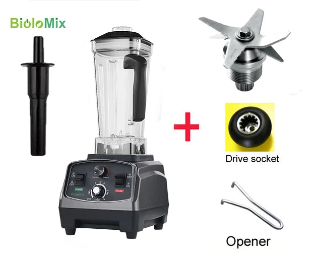 3HP 2200W Heavy Duty Blender, Mixer, Juicer, Food Processor for Soups, Smoothies, Baby Foods, BPA Free with 2L Jar