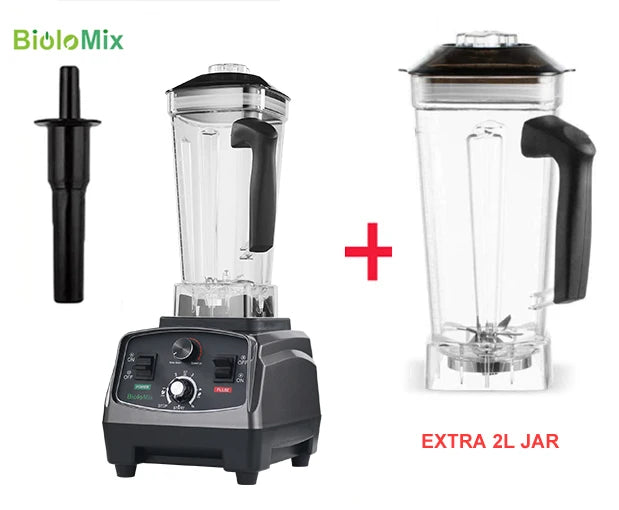 3HP 2200W Heavy Duty Blender, Mixer, Juicer, Food Processor for Soups, Smoothies, Baby Foods, BPA Free with 2L Jar